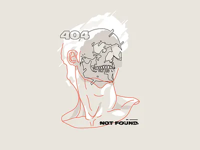 error 404 404 art design error glitch greek not found shirt skull statue t shirt tee virus zilux