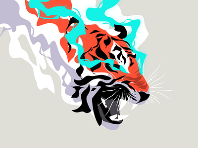 A Tigers Fury art cat design fury panther predator rage tiger tigers zilux