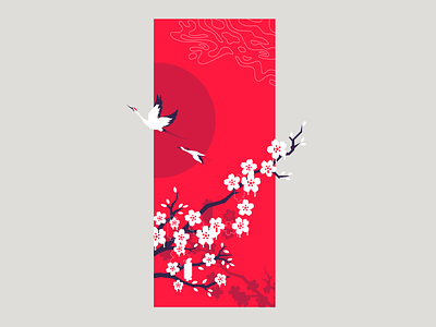 Blossom art bloom blossom cherry cherry blossom crain crane flower japan sun tree zilux
