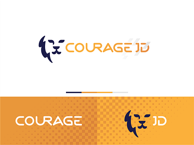 Courage JD Fan Art art color colour colour palette courage dunlop esports fan fanart fortnite gaming jack jd leo lion logo rebrand text typeface zilux
