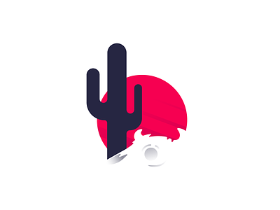 Desert Wasteland art branding cacti cactus color desert desert skull design landscape mexico skull sun vector wasteland zilux