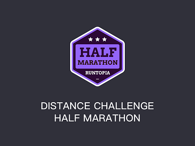 Distance Challenge Half Marathon medals runtopia