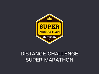 Distance Challenge Super Marathon medals runtopia