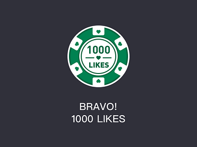 BRAVO! 1000 LIKES medals runtopia