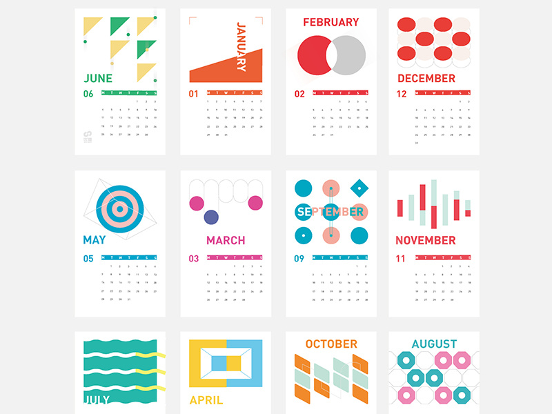 2118 Calendar By W-libo On Dribbble