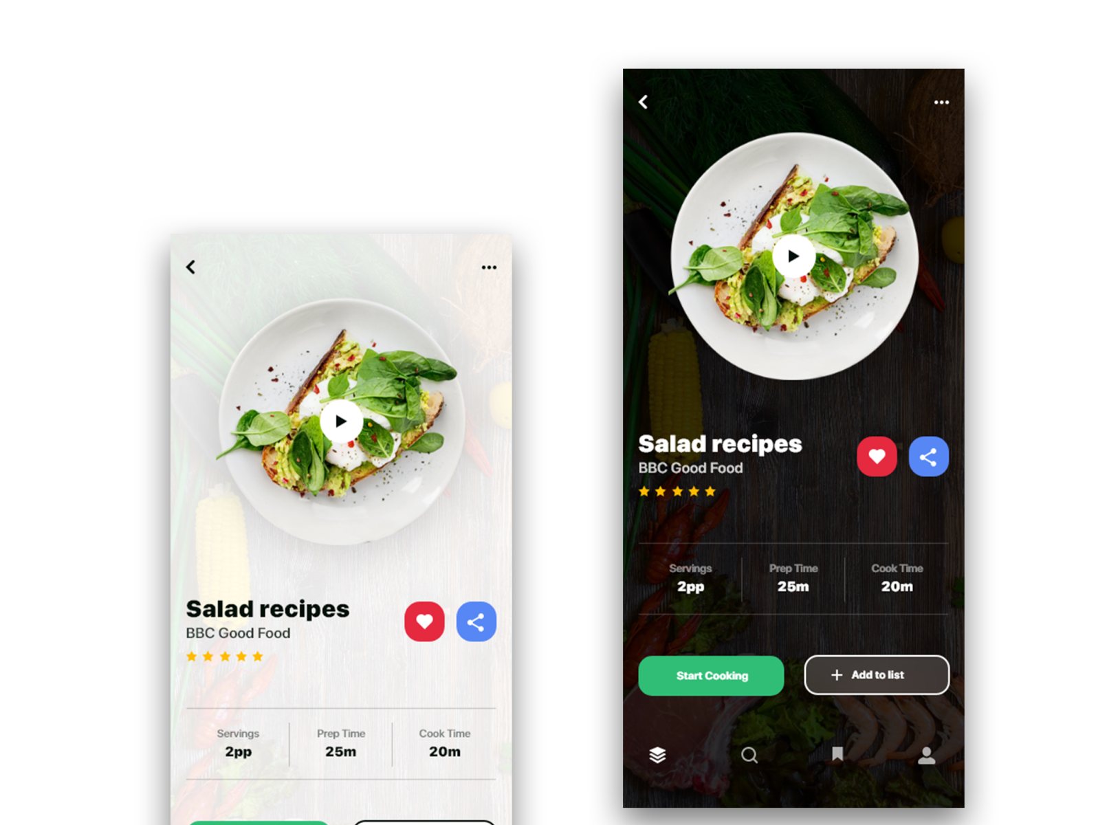 Coocking App, by Rajni Gondaliya on Dribbble