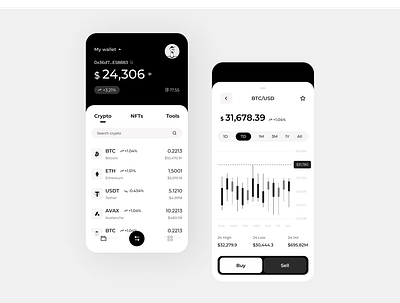 Cryptocurrency App UI Design blockchain crypto dashboard defi design illustration ui ux