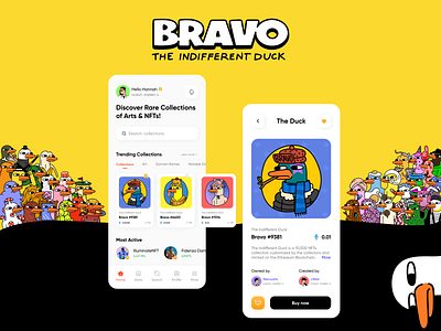 Bravo NFT Mobile App Concept