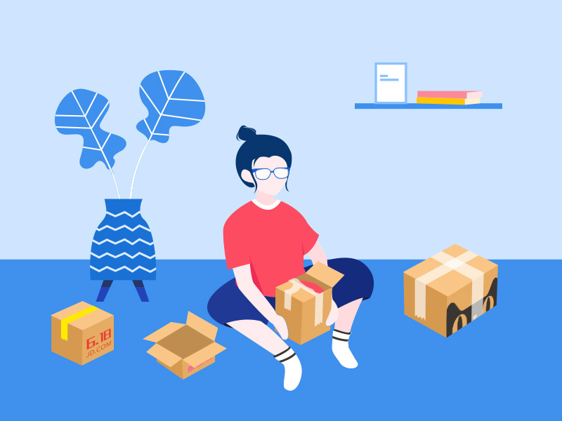 Unpacking by AnnieWong on Dribbble