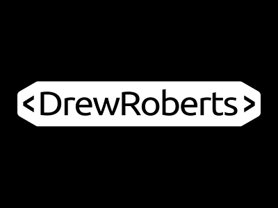 Logo for Personal Brand - Drew Roberts brand code identity logo personal web development youtube
