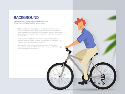 Presentation slide item design for BikeRadar APP/API api app bike sharing characer design graphic illustration mobile app presentation section slide steps vector