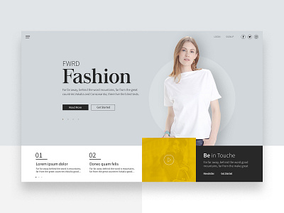 FWRD Fashion web design & frontend development clean creative design fashion flat simple ui ux web web design website woman