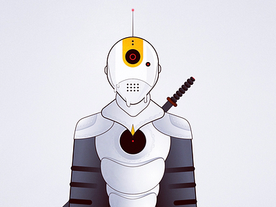 Robot Character illustration design