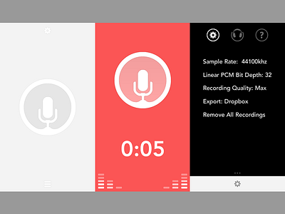 Recording App Redsign