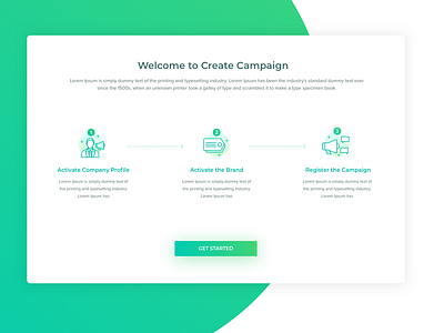 Create Campaign, Onboarding