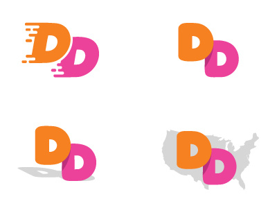 Logos brand donuts dunkin dunkin donuts fast logo murica shadow type