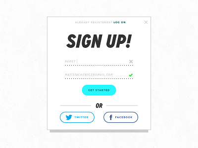 Daily UI - Day 1 daily sign sign up ui up