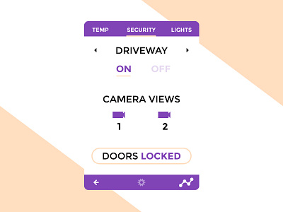 Daily UI - Day 21 daily home minimal monitor security ui