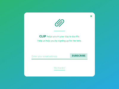 Daily UI - Day 26 app daily minimal sign up subscribe ui