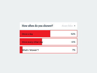Daily UI - Day 27 daily down drop dropdown interactive survey ui