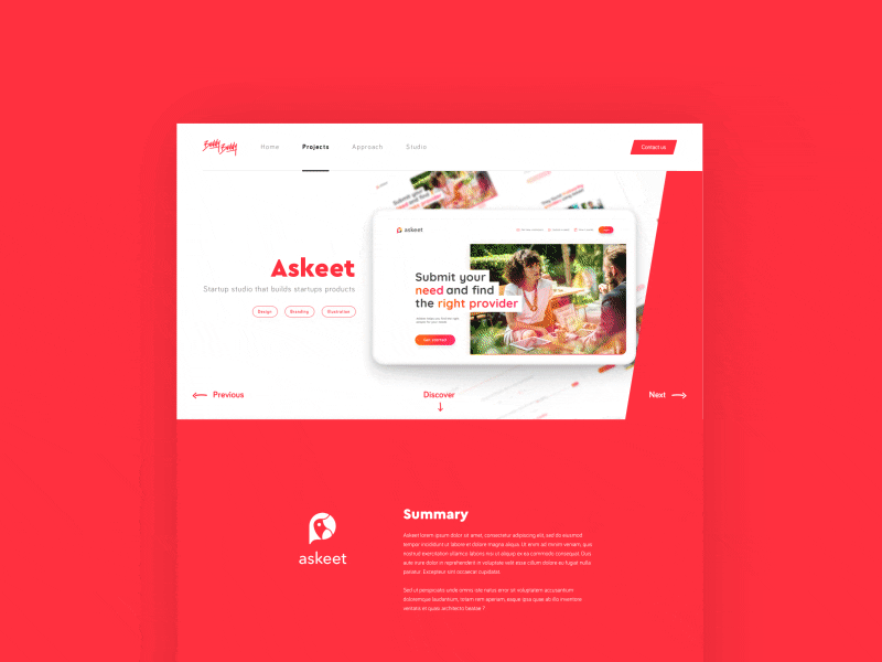 BuddyBuddy - Global Case Study ux ui design motion inception fast red case study colors animation