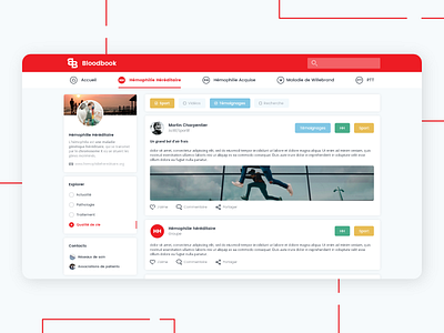 BloodBook - The Hemophilia Social Network blood dashboard red social network web