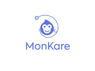 Monkare doctor monkey monkey logo stethoscope