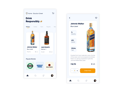 DrinkeR alcohol app booze branding delivery delivery app drink experiment mobile app online shop online shopping ui uidesign uiux user experience userinterface ux ux design