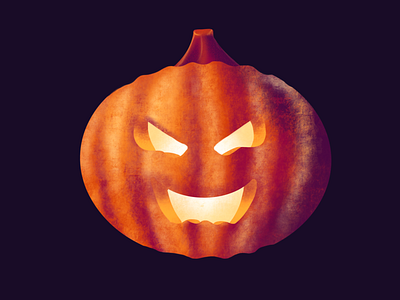 Halloween galshir halloween illustration procreate pumpkin scary spooky trickortreat