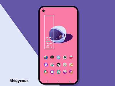 Shinycons android android app app design developer dribbble dribbble best shot flat graphic design graphic art icon design icon set icons minimal new wallpapers