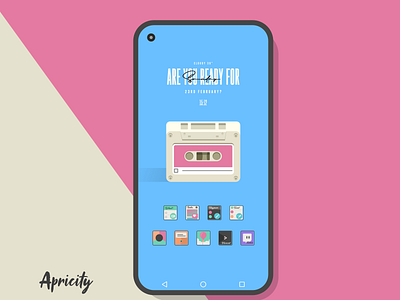 Apricity android android app app design developer dribbble dribbble best shot flat graphic design graphic art icon design icon set icons minimal news retro retro design wallpapers