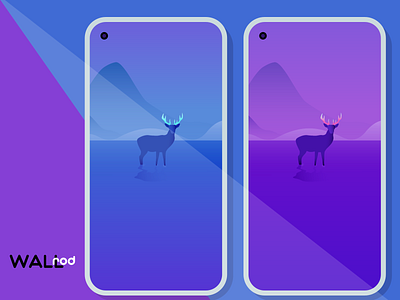 WallRod android android app app art artist beautiful deer design developer dribbble flat graphic design graphic art landscape landscapes minimal news playstore wallpapers