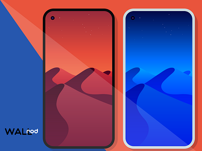 WallRod Update android android app app desert design developer dribbble flat gradient graphic design graphic art graphicdesign illustrator iphone landscape landscape illustration minimal playstore wallpapers