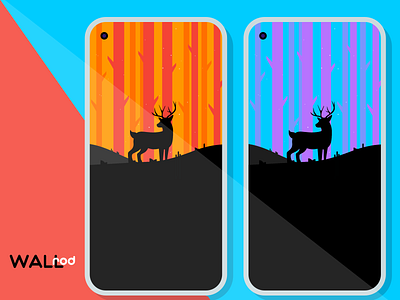 WallRod Update android android app app beautiful deer design developer dribbble dribbble best shot flat forest graphic design graphic art illustraion landscapes minimal wallpapers