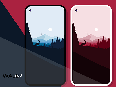 WallRod Update android android app app deer design developer dribbble flat graphic design graphic art illustration landscapes wallpapers