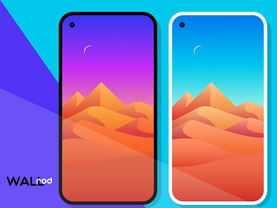 WallRod Update android android app app desert design developer dribbble flat graphic design graphic art illustraion landscapes wallpapers