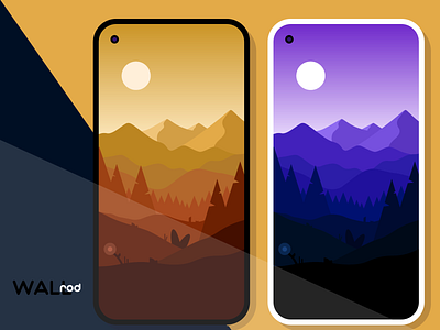 WallRod Update android android app app beautiful design developer dribbble flat graphic design graphic art landscapes minimal mountain wallpaper app wallpapers