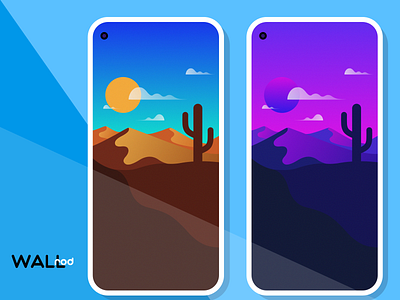 WallRod Update android android app app beautiful best shot desert design developer dribbble graphic design graphic art illustration landscape wallpapers