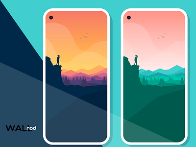 WallRod Update android android app app artwork design desinger developer dribbble graphic design graphic art illustration minimalist mountains wallpapers