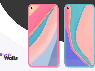 Blendy Wallpapers abstract abstract art android android app app beautiful colors design developer dribbble graphic art illustration minimal pastel photoshop wallpapers