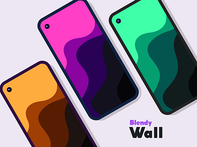 Blendy Wallpapers abstract android android app app beautiful design developer dribbble graphic art illustration wallpapers waves