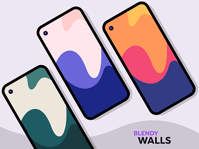 BLENDY WALLPAPERS abstract android android app app design developer dribbble graphic art illustration logo playstore waves