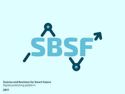 Science and Business for Smart Future circuit computer graph logo science
