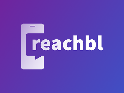Reachbl logo bubble call communication logo message reachbl shtrak smartphone sms telephone text