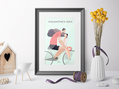 Valentine's day illustration design