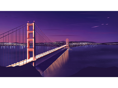 Golden Gate Bridge at Night