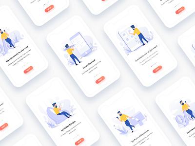 EMI Onboarding for FreeCharge art character creative design graphic design illustration mobile app design onboarding ui ui ux uidesign vector