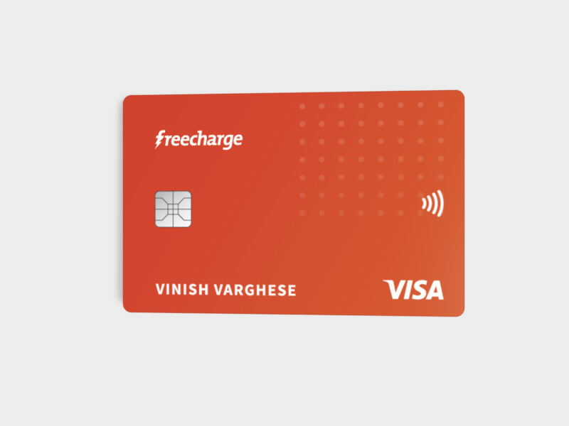 Freecharge Credit Card animation branding card design colorful creative creditcard gif graphic design illustration interactiondesign logo minimal ui vector
