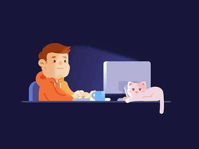 Uploaded by my cat animation cat future illustration ui work