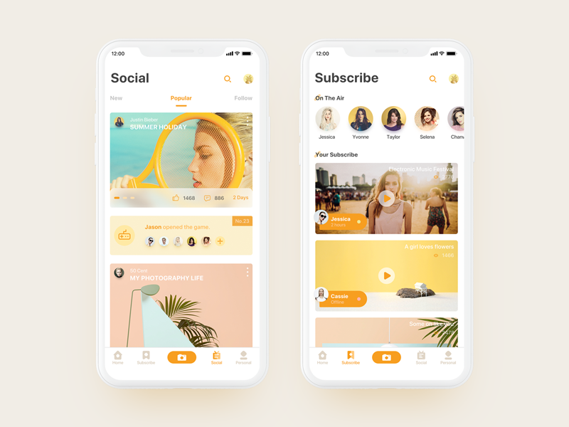 Live show app by Fiasco on Dribbble